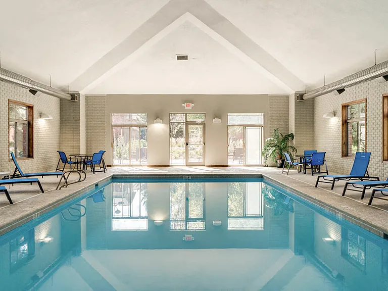 Swim year-round with our indoor swimming pool.
