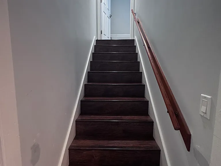 Stairs leading up to the 2nd floor.