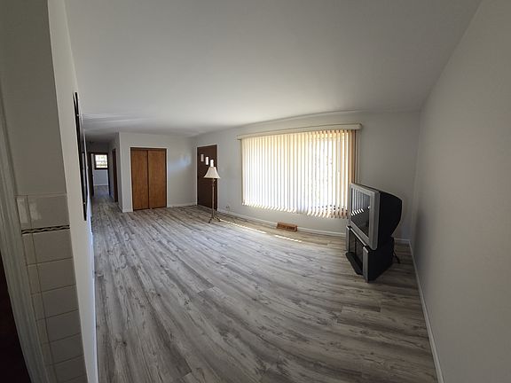 Living Room with bay window.