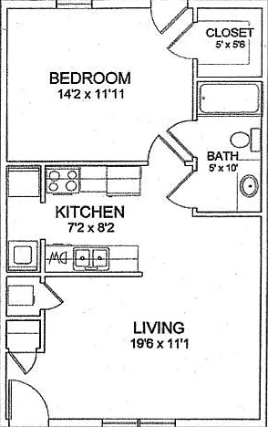 1 bed, $895 — Photo 3