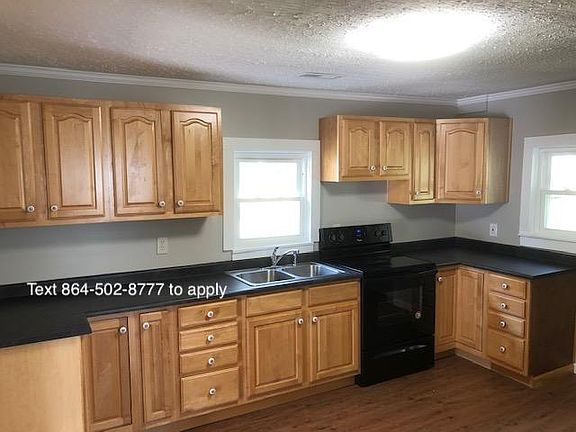 Kitchen with solid wood cabinets