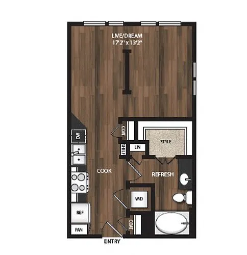 Floor plan Phase II Studio A