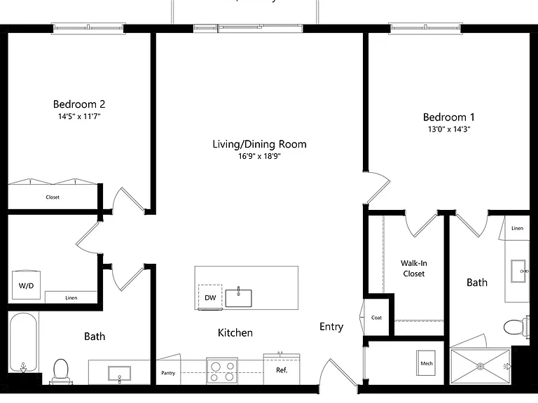 2 Bed 2 Bath in Glendale | 1248 sq ft 2 Bed 2 Bath in Glendale | 1248 sq ft