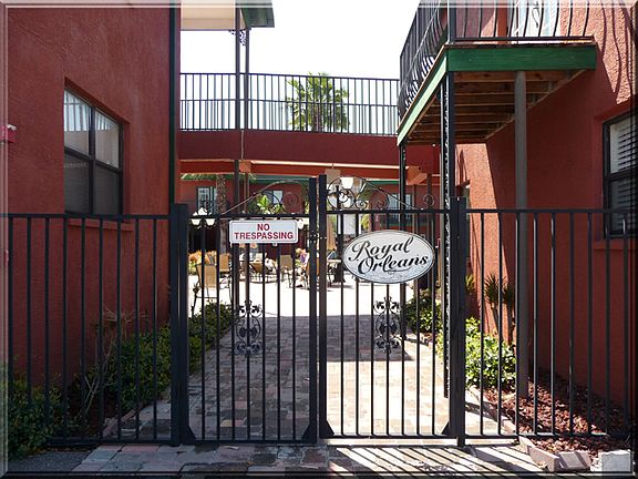 Gate to courtyard
