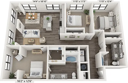 Floor plan C1A