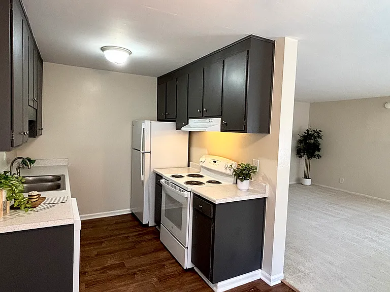 Unit 211B:
Bright kitchen