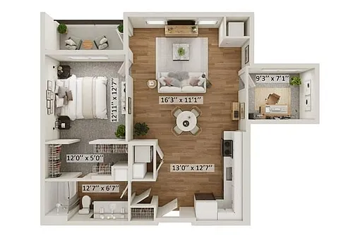 Floor plan Camelot B with Den