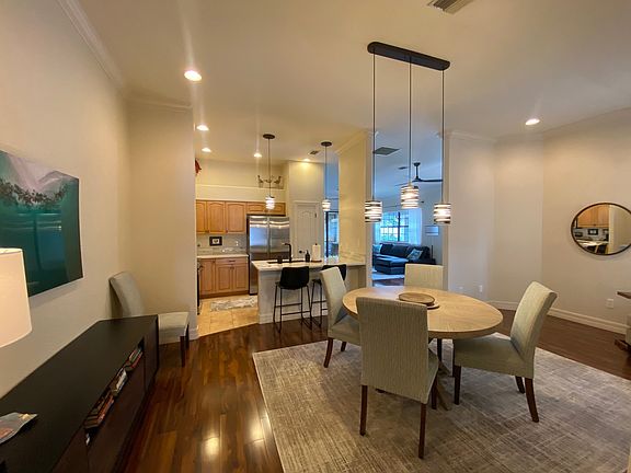 Dining with view to kitchen and Living