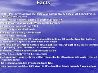 93 Gary Ct, Spring Branch, TX 78070