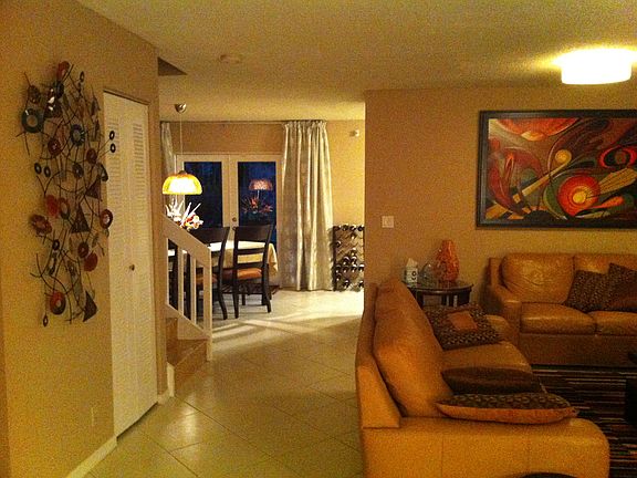 LR/DR view with french door