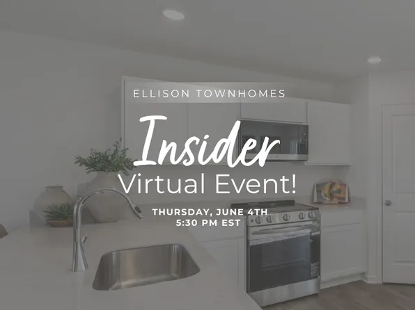 Homes Available Soon, Ellison Townhomes