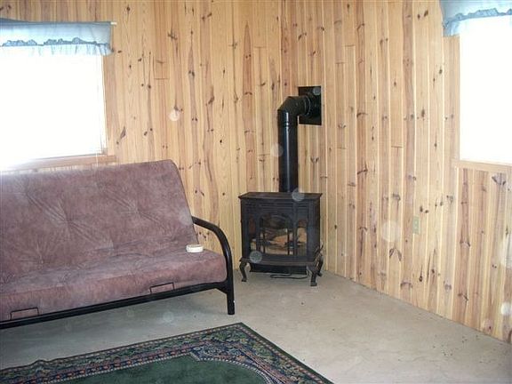 Home's knotty pine walls