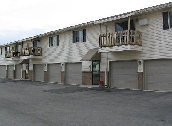 Attached garages are included in rent.