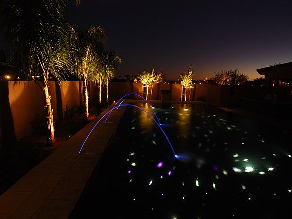 fiber optic stars in pool bottom,stunning!