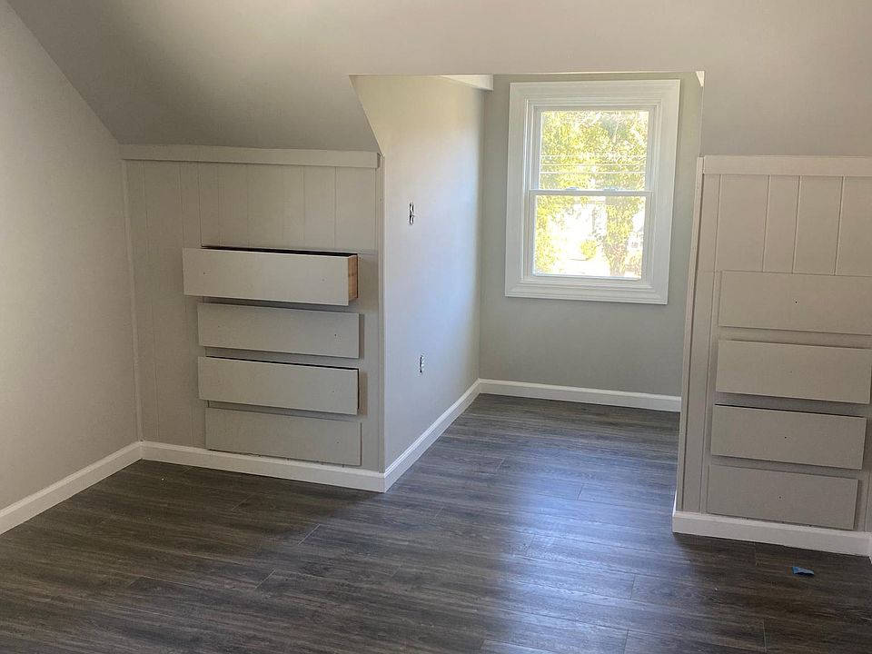 newly updated bedroom with built in storage
