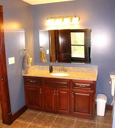 Custom built vanity