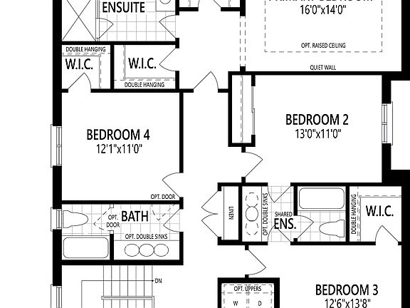 5 Bedroom 3 Bath Plan