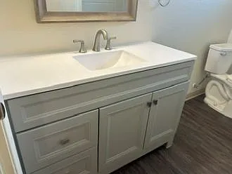 New main bath vanity