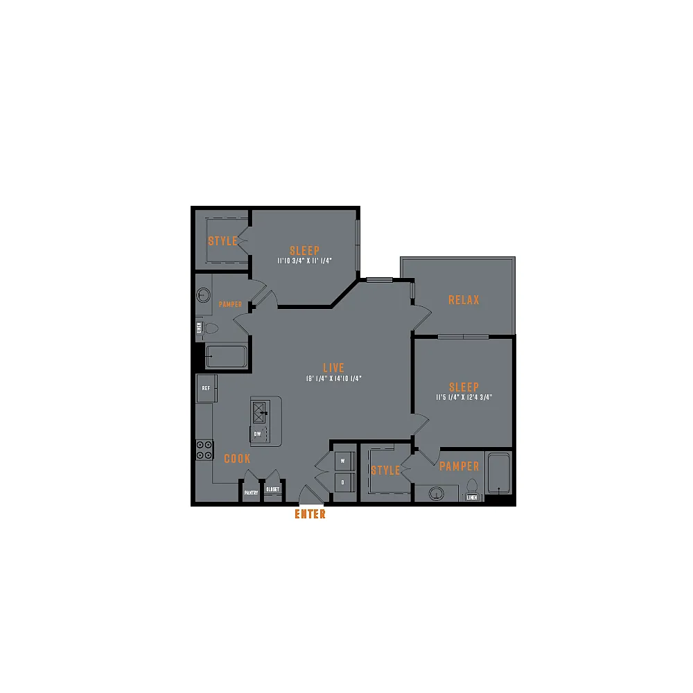 Floor plan B3