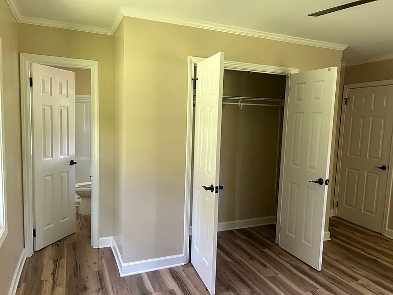 Primary bedroom closet.
