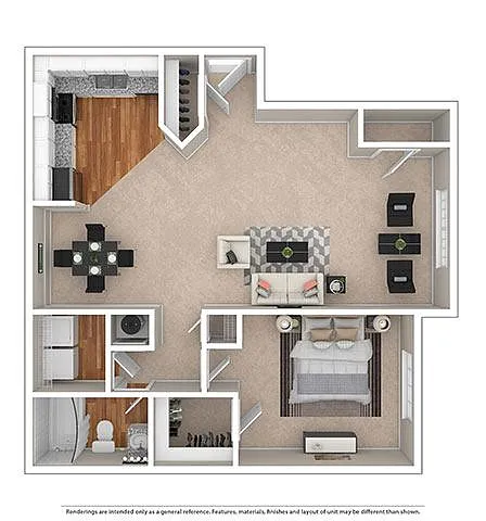 Floor plan Buckhead with Sunroom - A1D