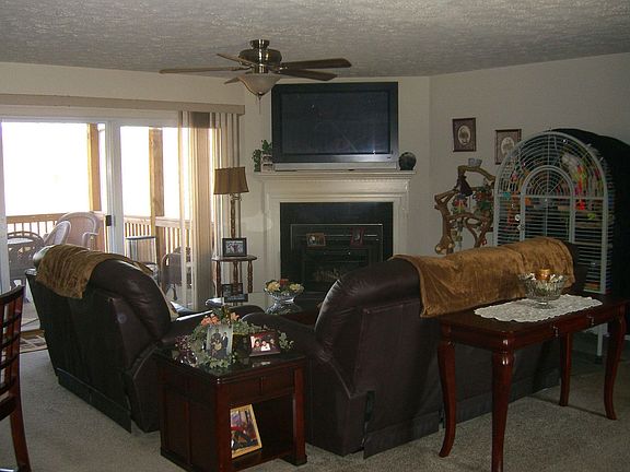 Living Room and fireplace