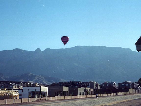 Mountains as seen from private master suite balcony