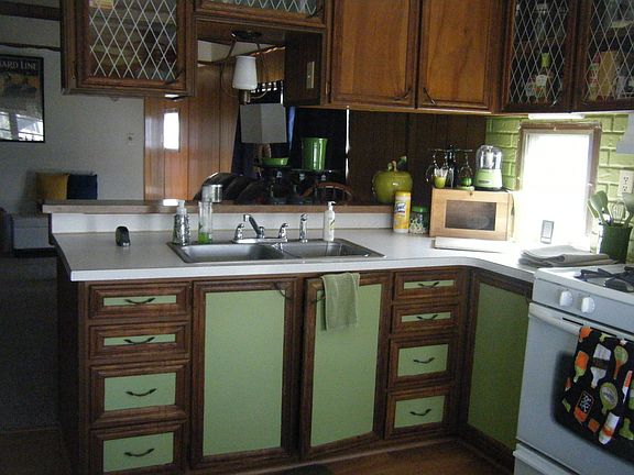 Kitchen open to living room