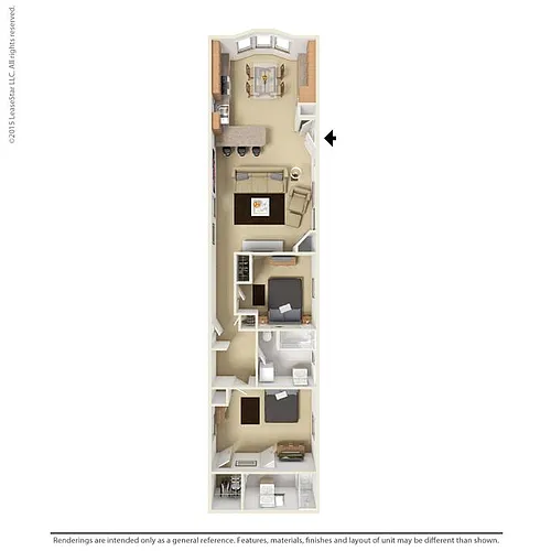 Floor plan 3 Beds