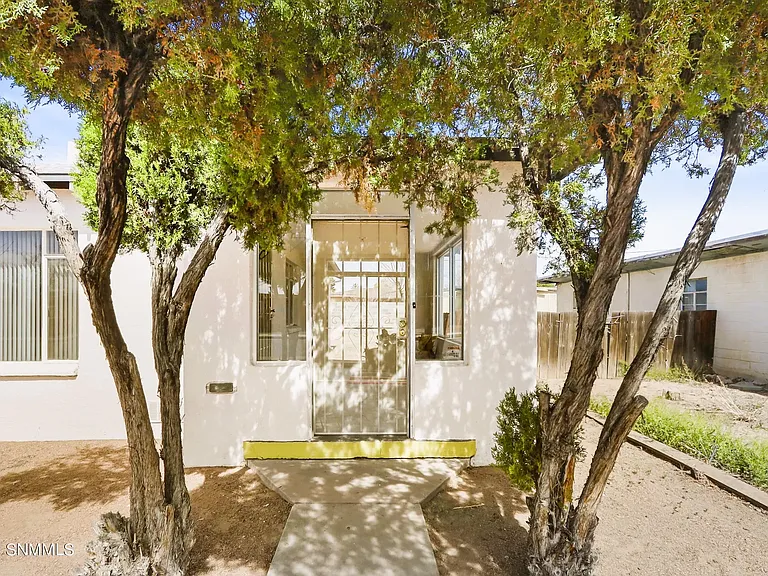 There are two entrances, this one faces the street, and the other faces the driveway.