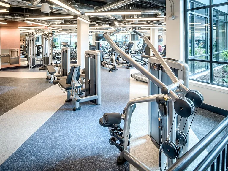 Fitness center with cardio and strength equipment