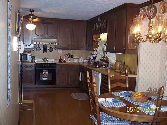 View of kitchen from breakfast area