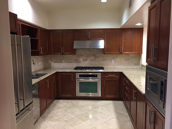 Kitchen includes gas range