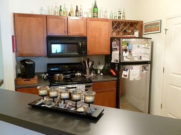 Laundry is through the door off the kitchen.