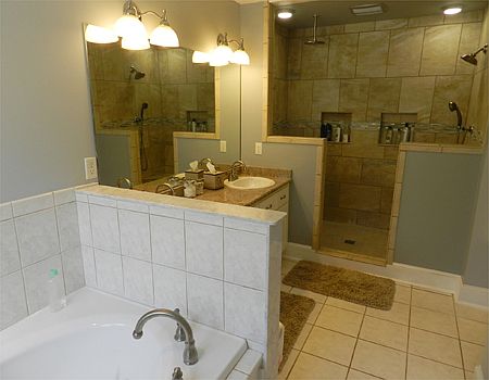Master bath- Huge shower