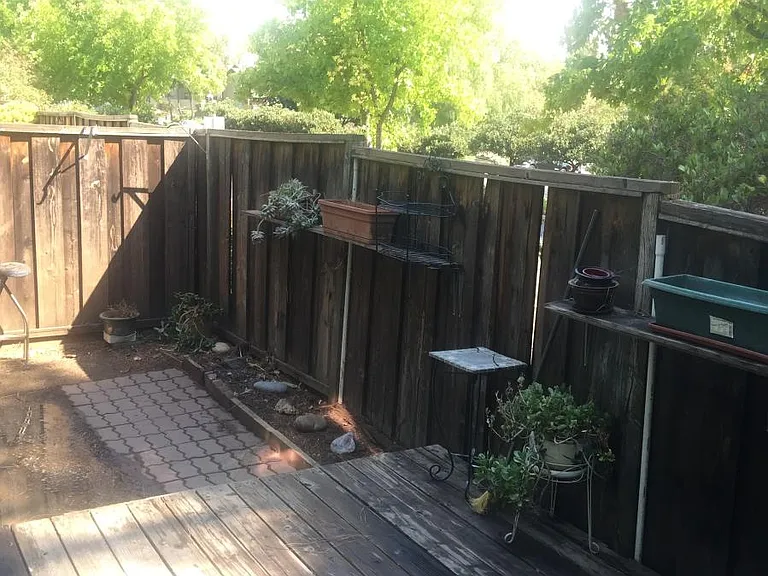 Backyard patio