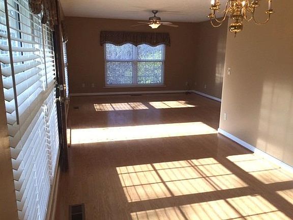 White wood blinds