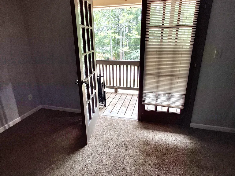 Master bedroom to patio