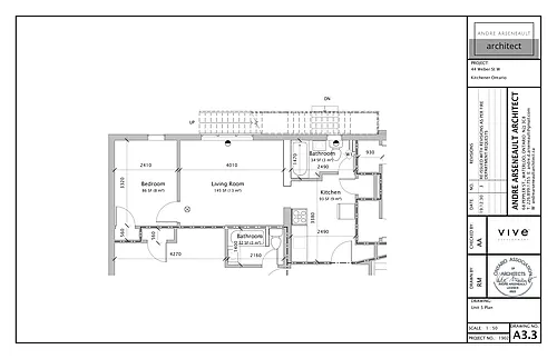 Floor plan Apartment - 1 Bedroom