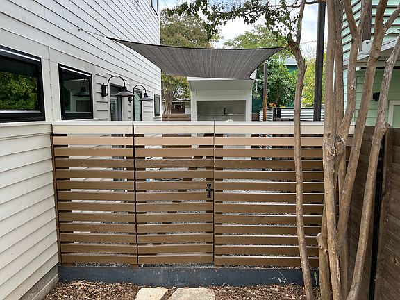 Private courtyard area