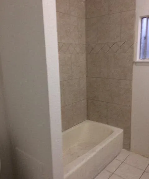 54" tub with shower