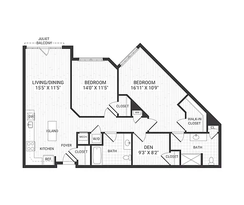 Floor plan B27 Den