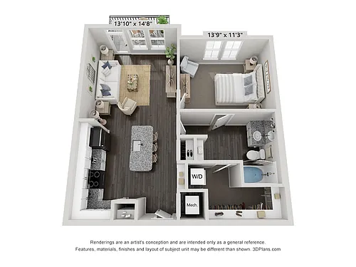 Floor plan A1B