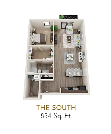 Floor plan The South