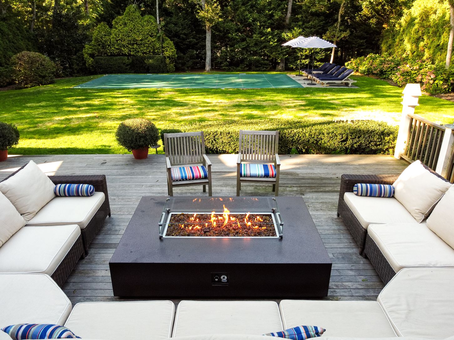  Fire Cocktail Table for 12