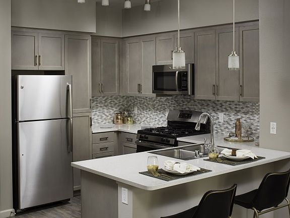 Valentia kitchens are loaded with everything you need to cook, gather and stay organized.