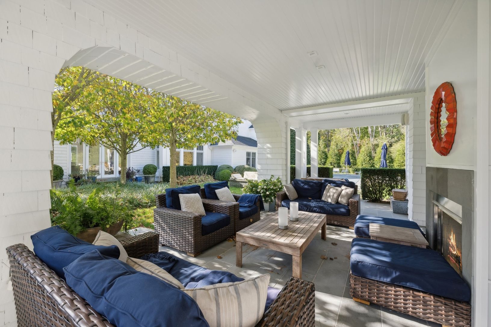  Pool House with Fireplace
