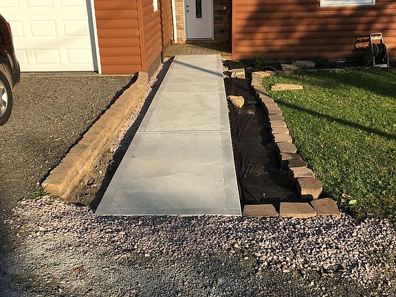 Cement walkway 