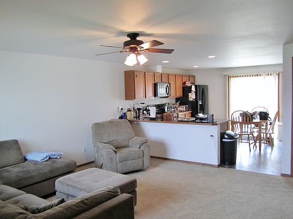 View as you walk into the home