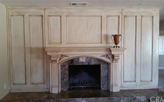 Beautiful wood burning fireplace